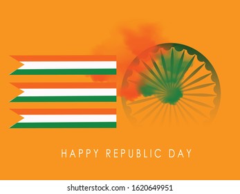 vector illustration of republic day celebration. 26 January