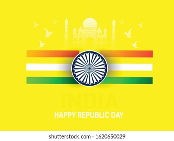 vector illustration of republic day celebration. 26 January