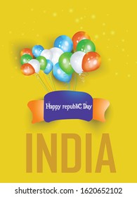 vector illustration of republic day celebration. 26 January