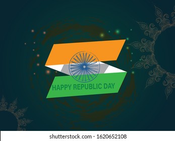vector illustration of republic day celebration. 26 January
