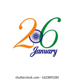 vector illustration of republic day celebration. 26 January