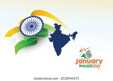 Vector Illustration of Republic Day Celebration of India concept, Mnemonic, Symbol.