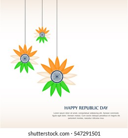 vector illustration of republic day celebration. 26 january