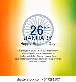 vector illustration of republic day celebration. 26 january
