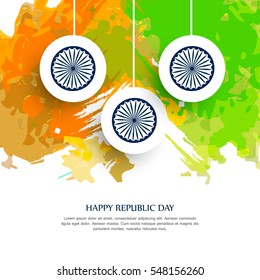 vector illustration of republic day celebration. 26 january