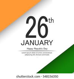 vector illustration of republic day celebration. 26 january