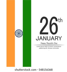 vector illustration of republic day celebration. 26 january