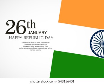 vector illustration of republic day celebration. 26 january