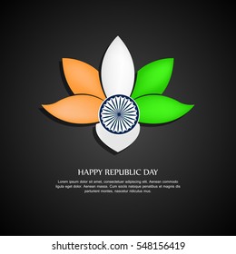 vector illustration of republic day celebration. 26 january
