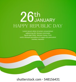 vector illustration of republic day celebration. 26 january
