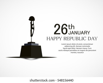 vector illustration of republic day celebration. 26 january