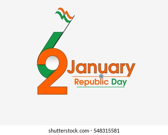 vector illustration of republic day celebration. 26 january