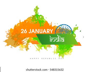 vector illustration of republic day celebration. 26 january