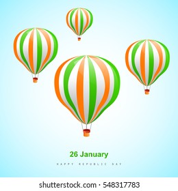 vector illustration of republic day celebration. 26 january