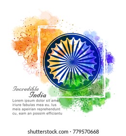 vector illustration of republic day celebration. 26 january