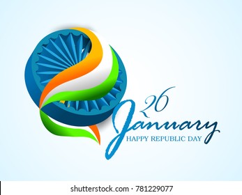 vector illustration of republic day celebration. 26 January