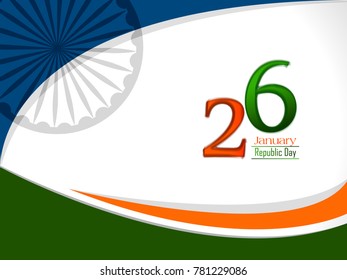 vector illustration of republic day celebration. 26 January