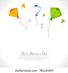 vector illustration of republic day celebration. 26 January