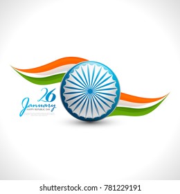 vector illustration of republic day celebration. 26 January