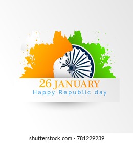 vector illustration of republic day celebration. 26 January