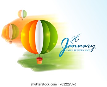 vector illustration of republic day celebration. 26 January