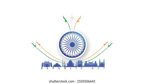 Vector illustration for Republic Day of India 26 January