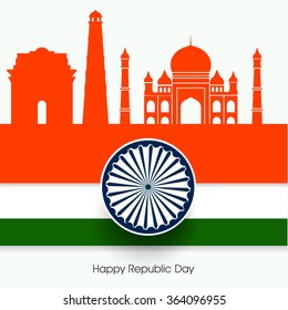 vector illustration for Republic day, Republic day India greeting or artwork. 