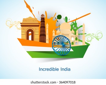 vector illustration for Republic day, Republic day India greeting or artwork. 