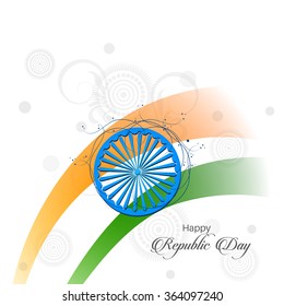 vector illustration for Republic day, Republic day India greeting or artwork. 