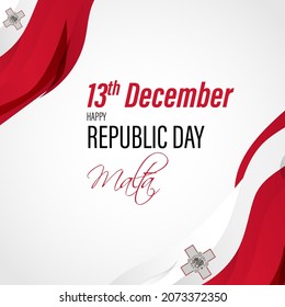  vector illustration for republic day-Malta