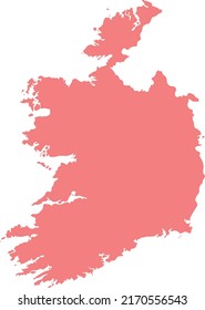 Vector Illustration of Republic of Ireland map
