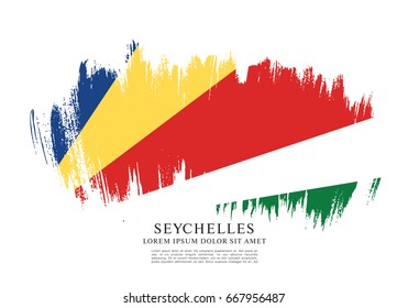 vector illustration of the Republic of Seychelles flag