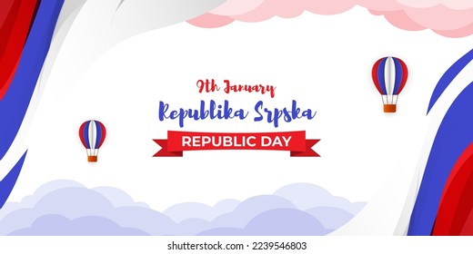Vector illustration of Republika Srpska Republic day