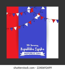 Vector illustration of Republika Srpska Republic day