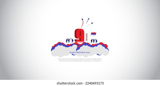 Vector illustration of Republika Srpska Republic day