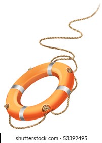 Vector illustration - rescue life belt