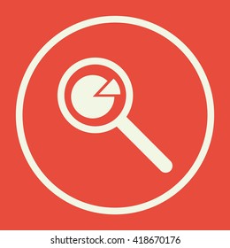Vector illustration of research icon. Premium quality web icon.