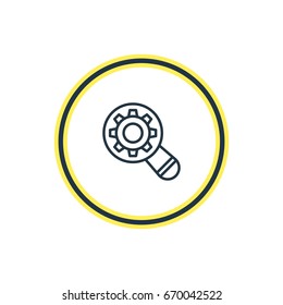 Vector Illustration Of Research Outline. Beautiful Marketing Element Also Can Be Used As Analysis Element.
