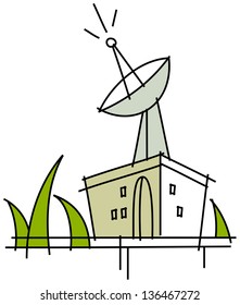 Ilustración vectorial de un edificio residencial