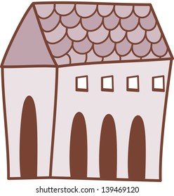 Vektorgrafik eines Wohnhauses