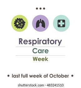 Vector Illustration For Respiratory Care Week In October