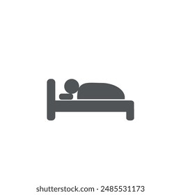 vector illustration of rest icon, sleep icon.