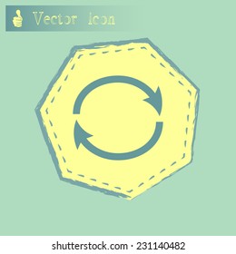Vector illustration of restart 