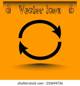 Vector illustration of restart 