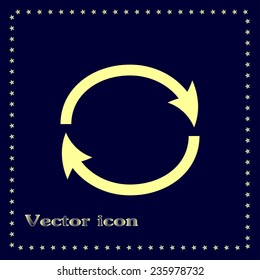 Vector illustration of restart 