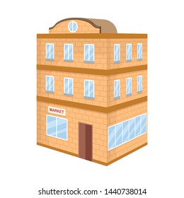 Vector illustration of restaurant and courthouse icon. Collection of restaurant and school stock vector illustration.