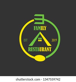 Vector illustration of restaurant logo design for restaurant logos, catering food logos and cafe badges.