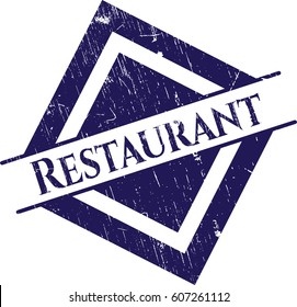 Vector Illustration of Restaurant rubber grunge stamp

