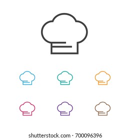 Vector Illustration Of Restaurant Symbol On Chef Icon. Premium Quality Isolated Cooking Cap Element In Trendy Flat Style.