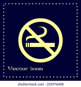  Vector illustration of the restricted area sign no smoking 